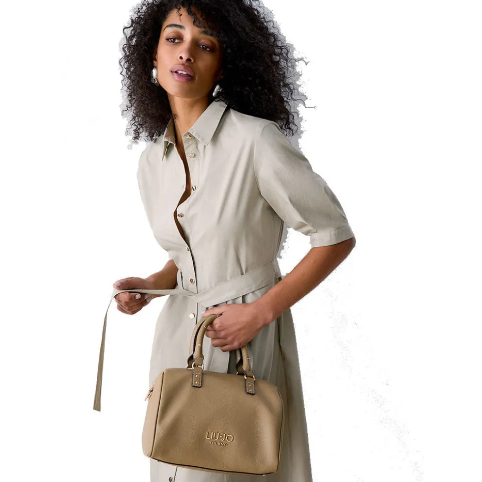 Bauletto Donna a Mano LIU JO Better effetto Bottalato color Crema