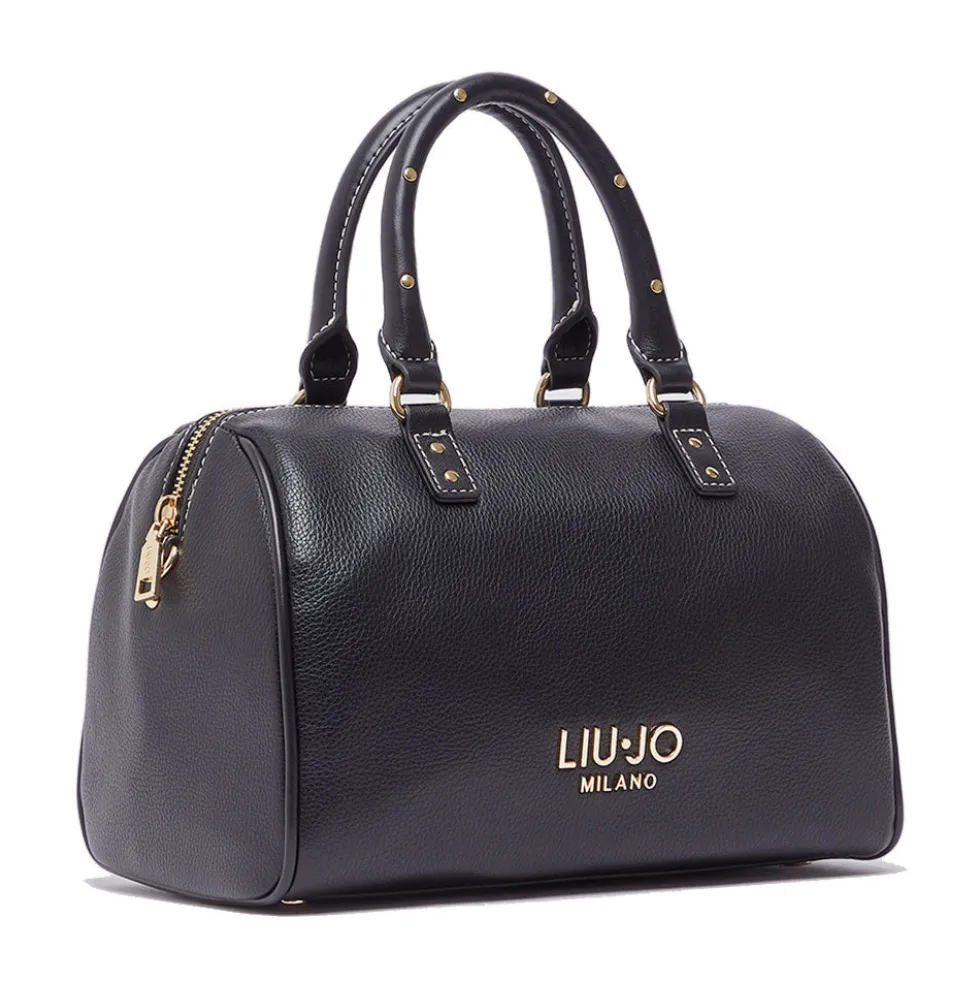 Bauletto Donna a Mano LIU JO Better effetto Bottalato Nero