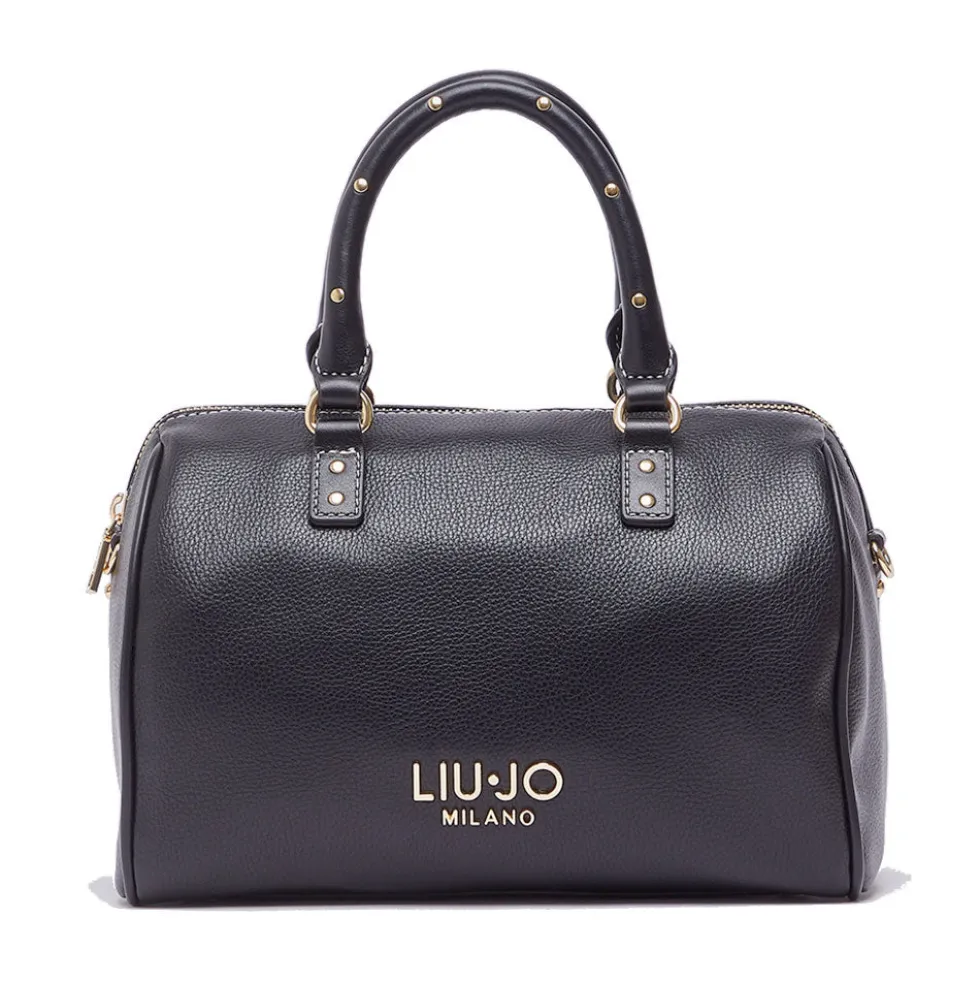 Bauletto Donna a Mano LIU JO Better effetto Bottalato Nero