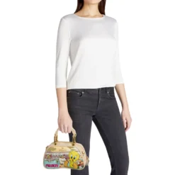Bauletto Donna a Mano Media BRACCIALINI linea Cartoline Looney Tunes stampa Firenze