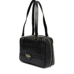 Bauletto Donna a Spalla LOVE MOSCHINO linea Bubby Love in Ecopelle Nera