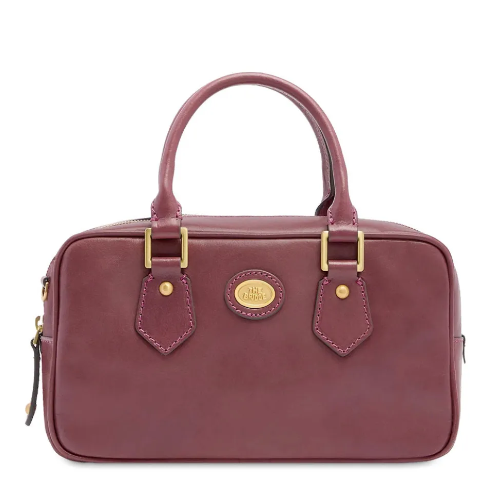 Bauletto Donna con Tracolla THE BRIDGE linea Story in Pelle Viola Orchidea