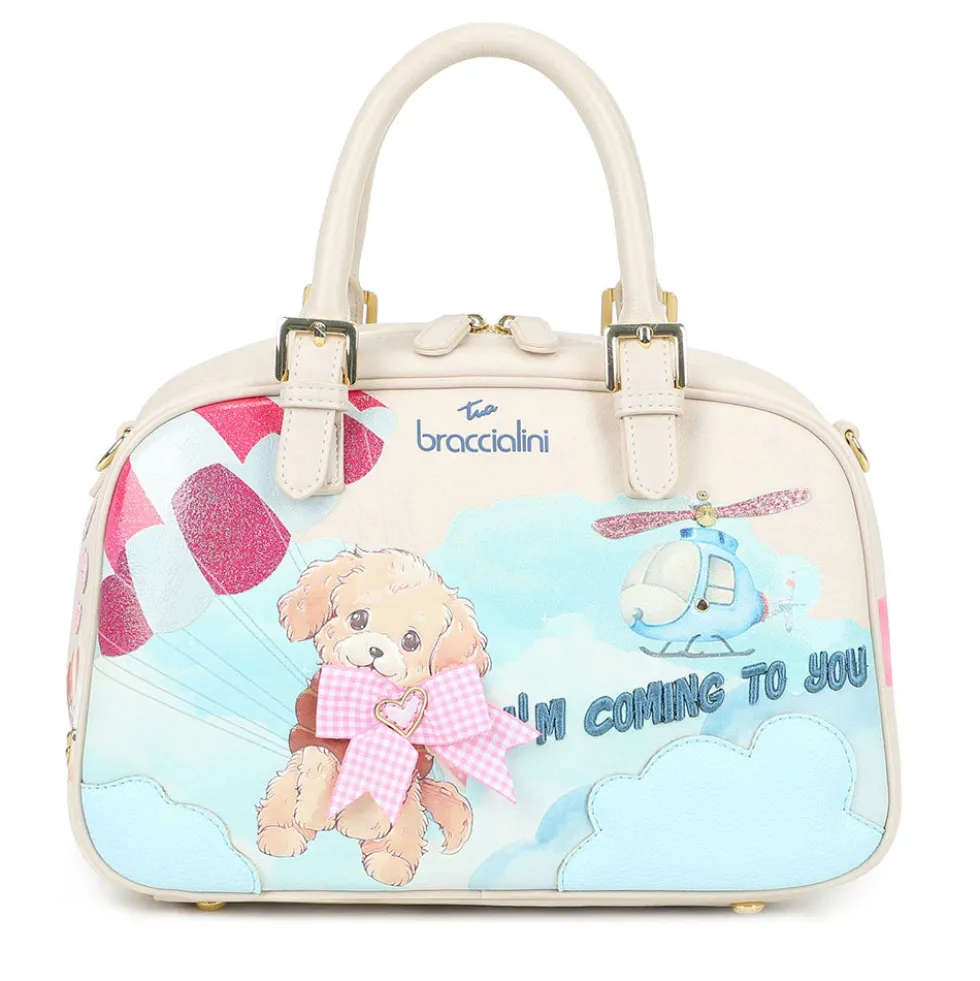 Bauletto Donna Medio BRACCIALINI linea Allround stampa I’m Coming to You