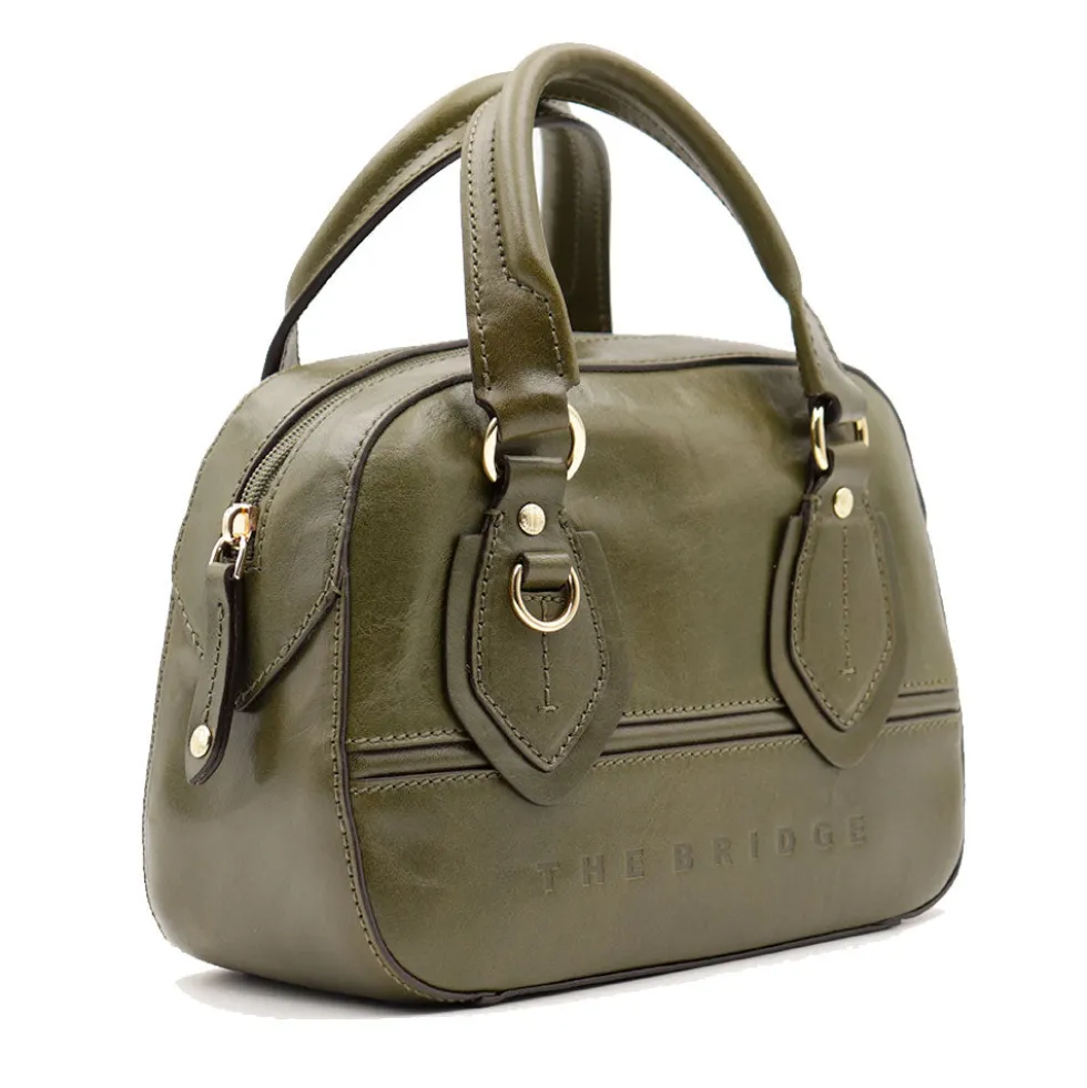Bauletto Donna Mini THE BRIDGE linea Daphne in Pelle Verde Timo
