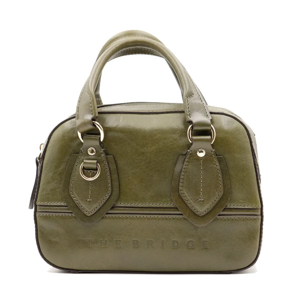 Bauletto Donna Mini THE BRIDGE linea Daphne in Pelle Verde Timo