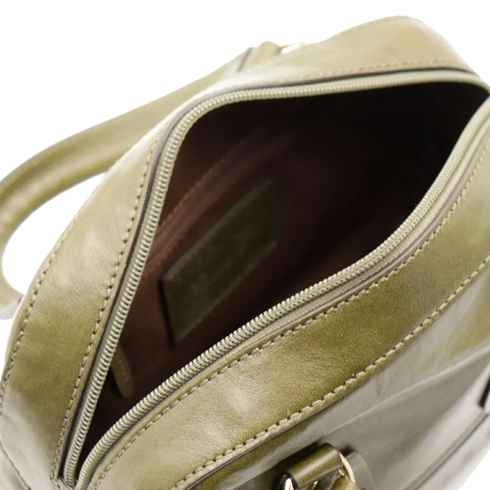 Bauletto Donna Mini THE BRIDGE linea Daphne in Pelle Verde Timo