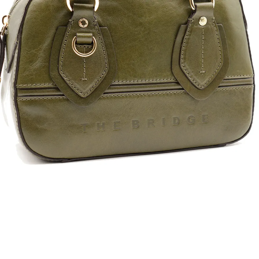 Bauletto Donna Mini THE BRIDGE linea Daphne in Pelle Verde Timo