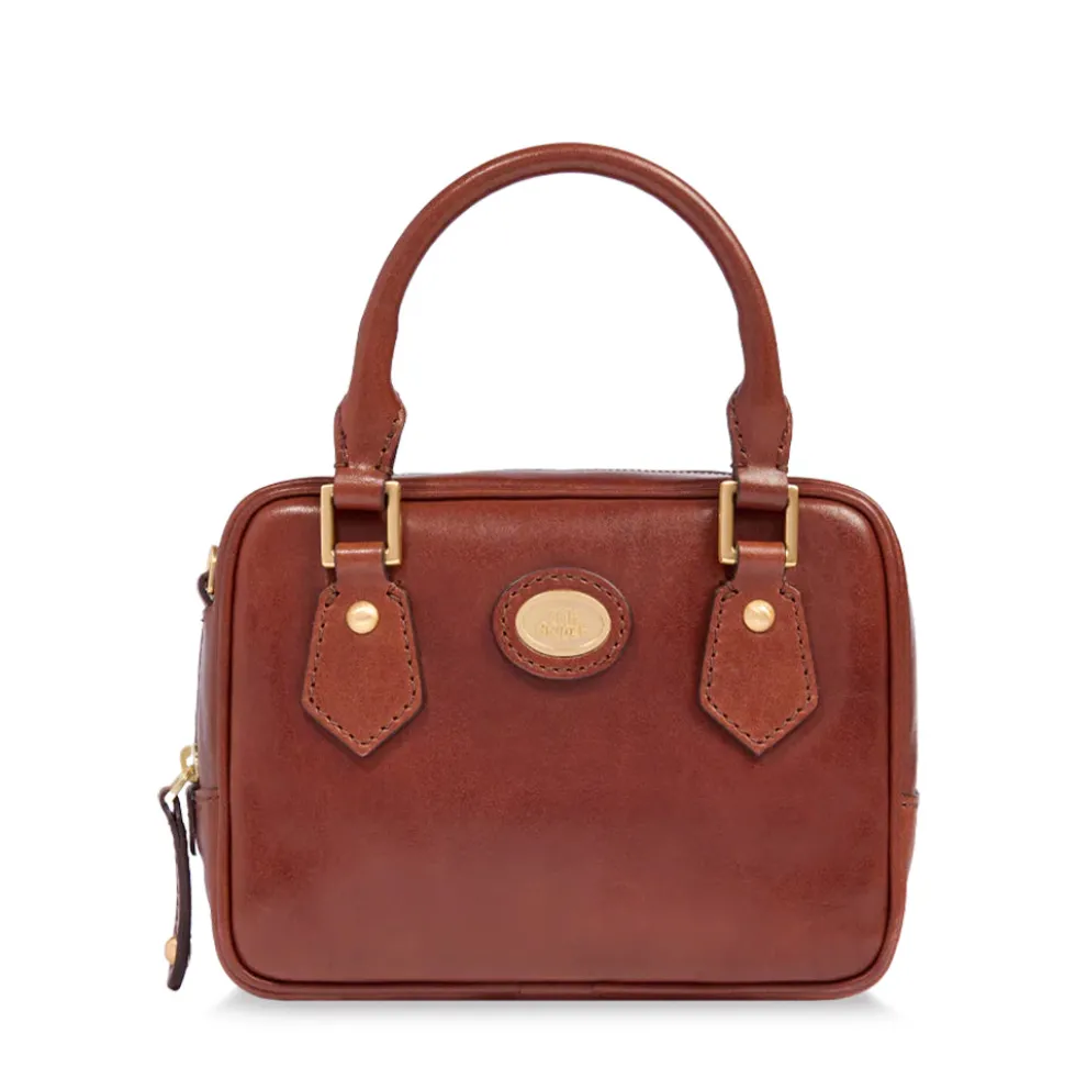 Bauletto Donna Mini THE BRIDGE linea Story in Pelle Marrone