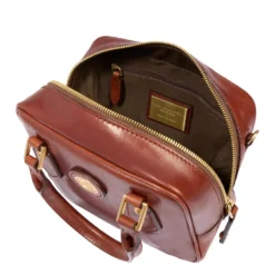Bauletto Donna Mini THE BRIDGE linea Story in Pelle Marrone