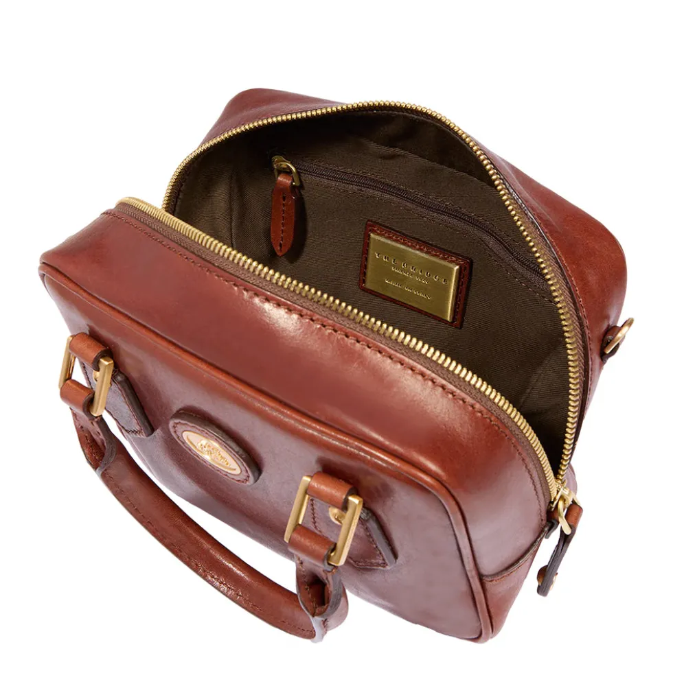 Bauletto Donna Mini THE BRIDGE linea Story in Pelle Marrone