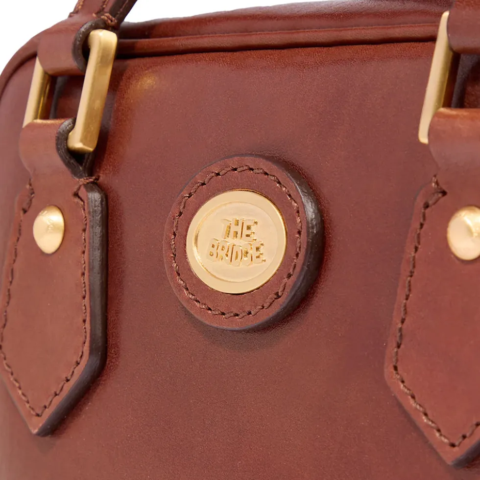 Bauletto Donna Mini THE BRIDGE linea Story in Pelle Marrone