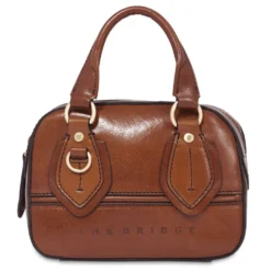 Bauletto Donna Mini THE BRIDGE linea Daphne in Pelle Marrone