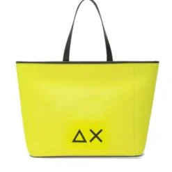 Borsa a Mano Media SUN68 linea Jacqueline in Scuba Giallo Fluo
