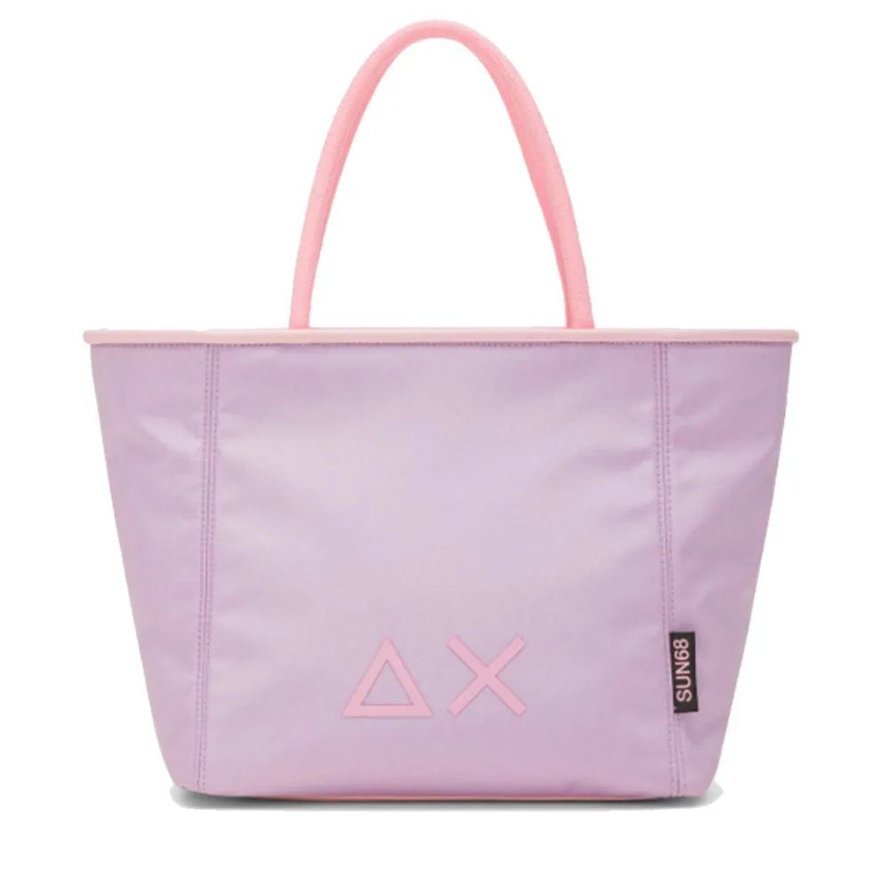 Borsa a Mano Small SUN68 linea Jacqueline in Nylon colore Lilla