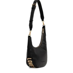 Borsa a Spalla Asimmetrica LOVE MOSCHINO linea Giant Logo Nero