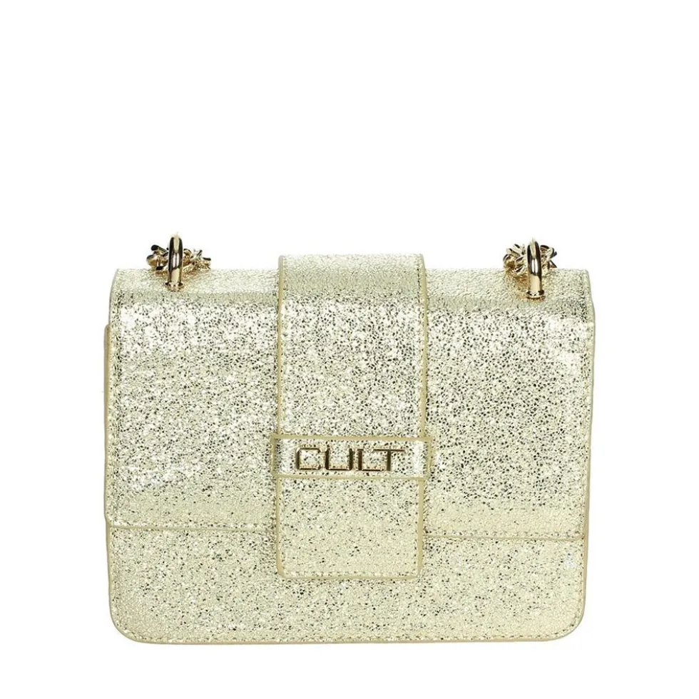 Borsa a Spalla CULT linea Gwen Laminata color Oro