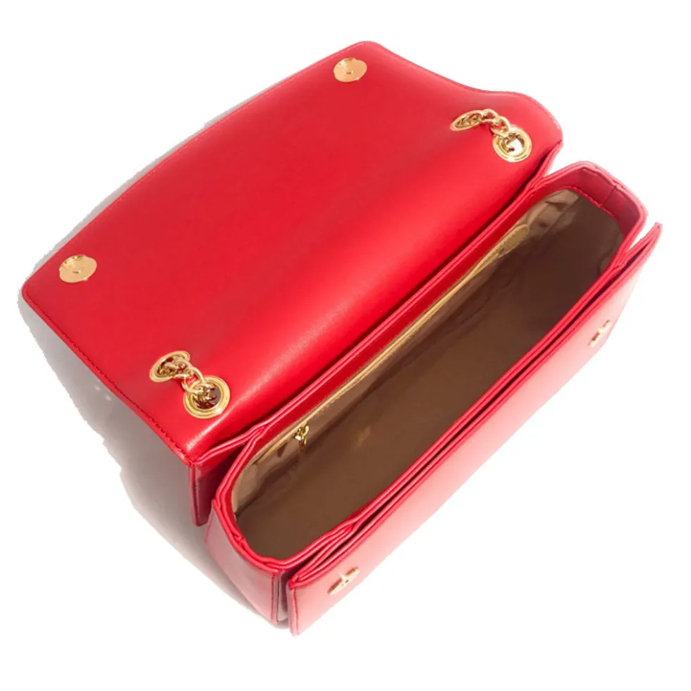 Borsa a Spalla e a Tracolla LOVE MOSCHINO Rossa con Cuore Rosso con Logo