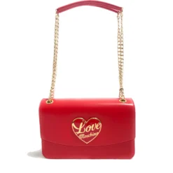 Borsa a Spalla e a Tracolla LOVE MOSCHINO Rossa con Cuore Rosso con Logo