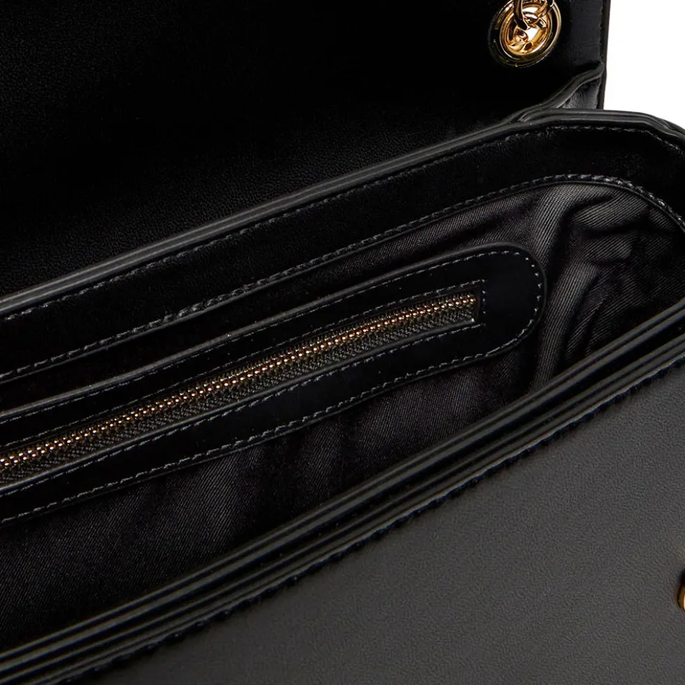 Borsa a Spalla e a Tracolla LOVE MOSCHINO Nera con Cuore Rosso con Logo