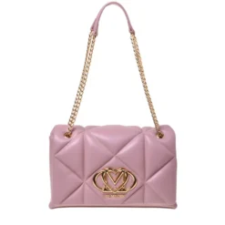 Borsa a Spalla e a Tracolla Trapuntata LOVE MOSCHINO linea Embossed Rosa