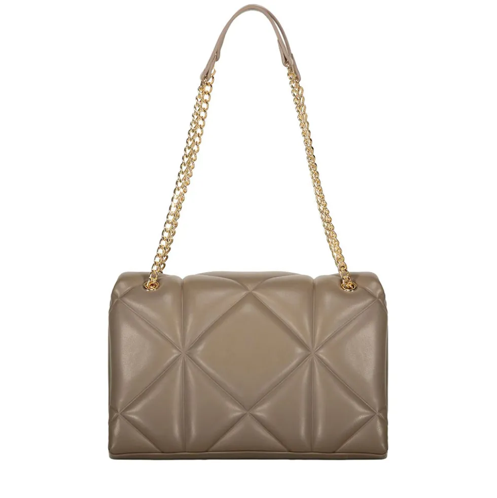 Borsa a Spalla e a Tracolla Trapuntata LOVE MOSCHINO linea Embossed Taupe