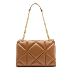 Borsa a Spalla e a Tracolla Trapuntata LOVE MOSCHINO linea Embossed color Castagna