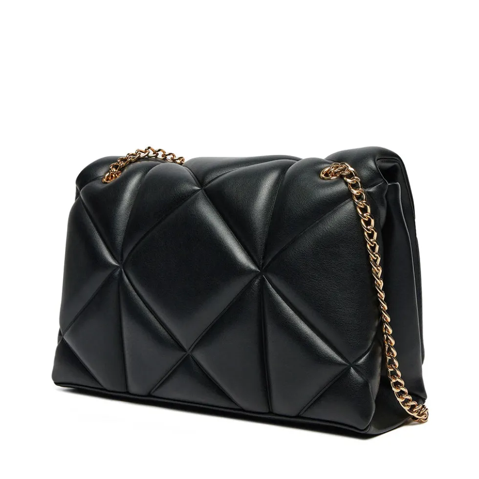 Borsa a Spalla e a Tracolla Trapuntata LOVE MOSCHINO linea Embossed Nera