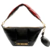 Borsa a Spalla LOVE MOSCHINO linea Puffy Logo Trapuntata Imbottita Nera