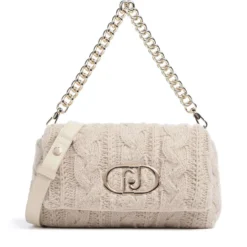 Borsa a Spalla Media LIU JO linea LaPuffy in Maglia color Marmo