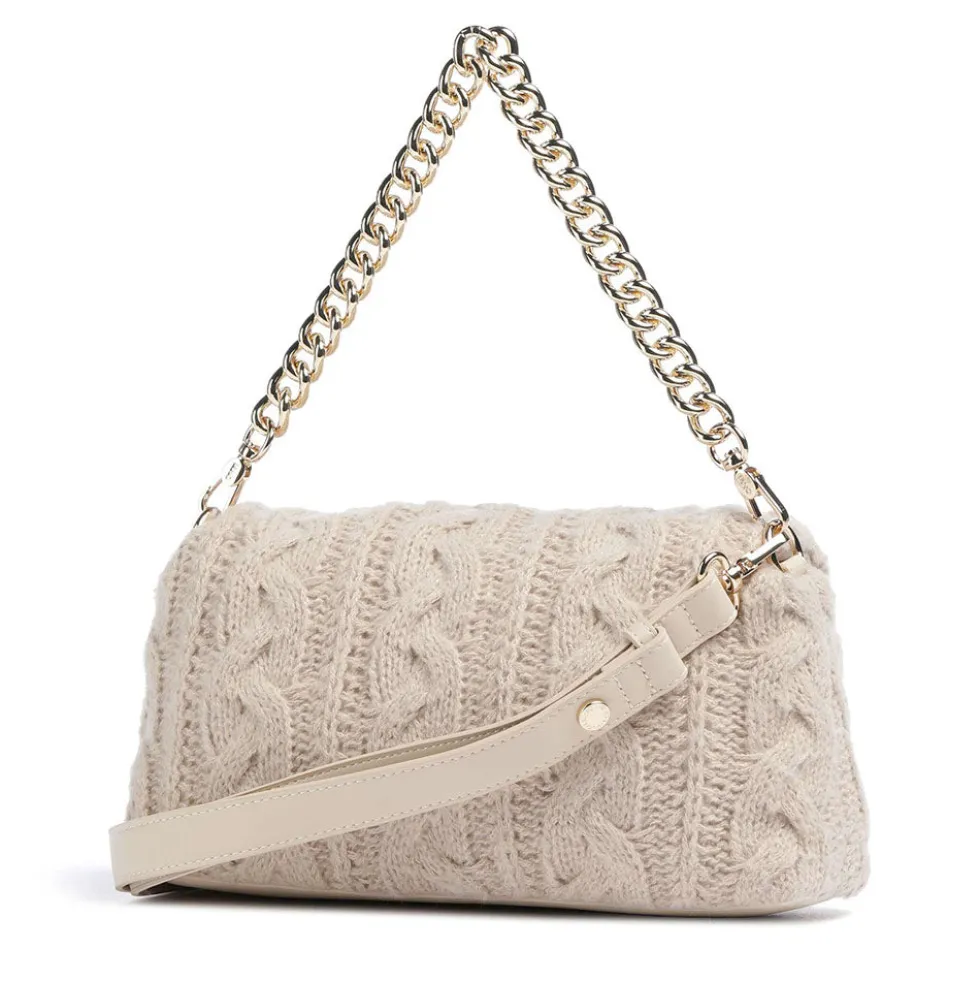 Borsa a Spalla Media LIU JO linea LaPuffy in Maglia color Marmo