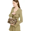 Borsa a Spalla Media LIU JO linea LaPuffy in Pelliccia Sintetica stampa Animalier