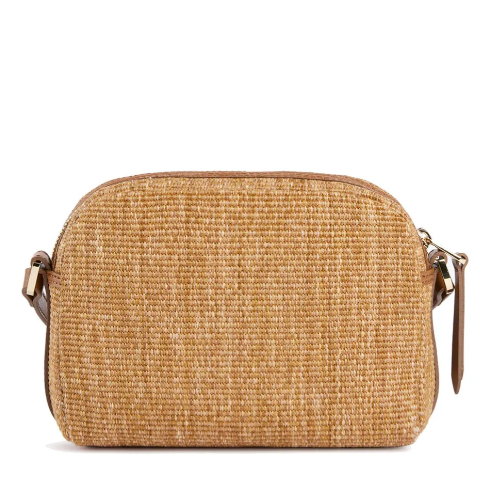 Borsa a Tracolla 1A Classe Alviero Martini linea Rafia Coast color Cuoio LE92