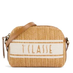 Borsa a Tracolla 1A Classe Alviero Martini linea Rafia Coast color Cuoio LE92