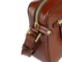 Borsa a Tracolla Unisex THE BRIDGE linea Story in Pelle Marrone