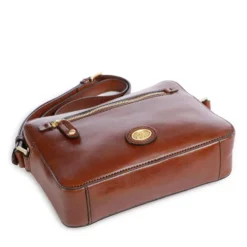 Borsa a Tracolla Unisex THE BRIDGE linea Story in Pelle Marrone