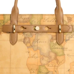 Borsa Donna a Mano 1A Classe Alviero Martini linea Escape Geo stampa Geo Classic e Cuoio LE61