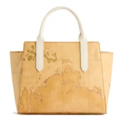 Borsa Donna a Mano 1A Classe Alviero Martini linea Escape Geo stampa Geo Classic e Avorio LE61