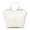 Borsa Donna a Mano a Secchiello COCCINELLE in Pelle Colore Blanco linea Flores Misura Piccola