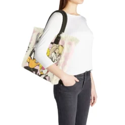 Borsa Donna a Mano BRACCIALINI linea Summer LT in Canvas stampa Looney Tunes