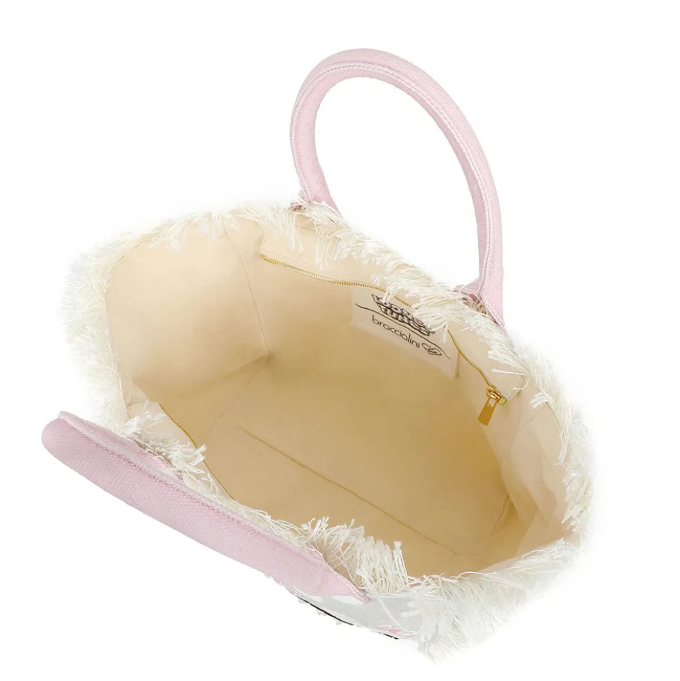 Borsa Donna a Mano BRACCIALINI linea Summer LT in Canvas stampa Tweety