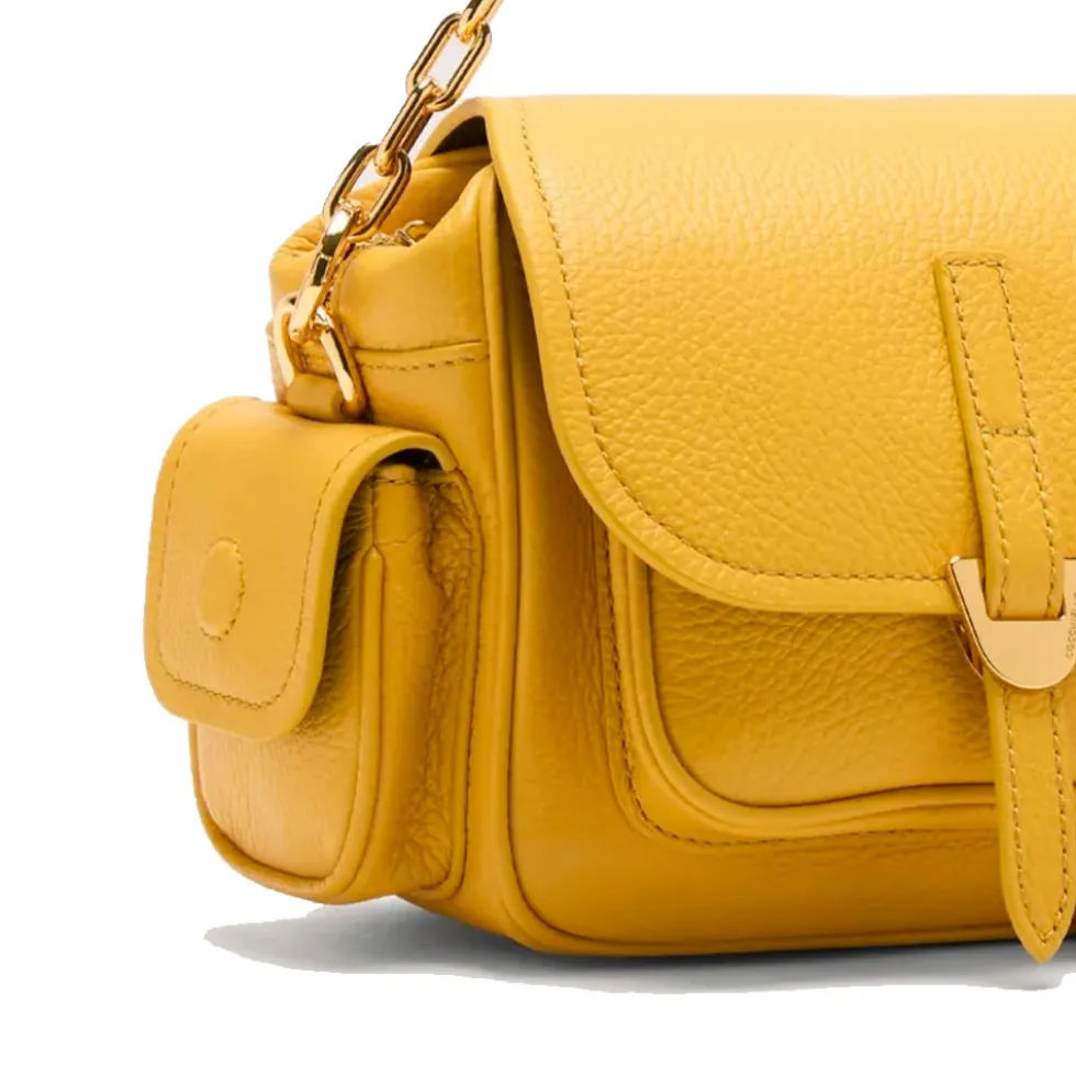 Borsa Donna a Mano COCCINELLE in Pelle Colore Soleado linea Campus Mini
