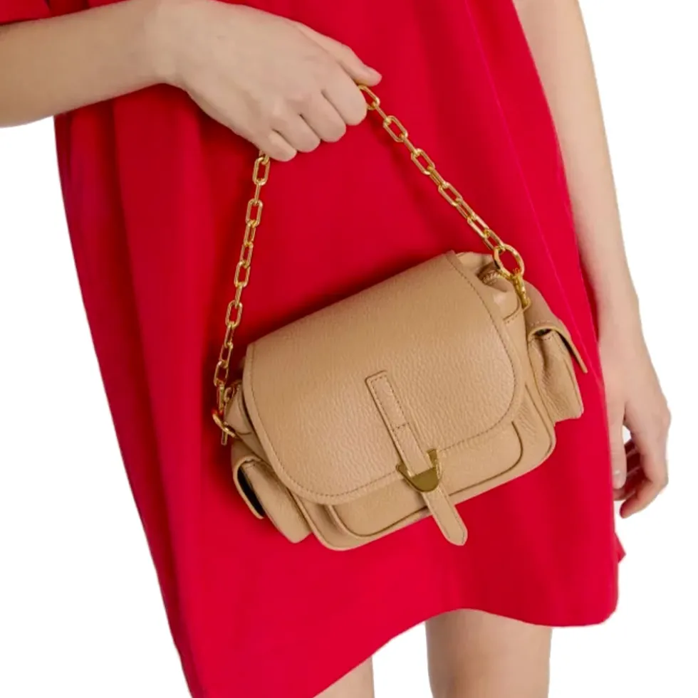 Borsa Donna a Mano COCCINELLE in Pelle Colore Soleado linea Campus Mini