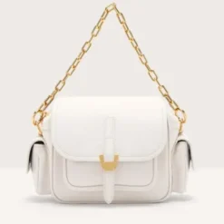 Borsa Donna a Mano COCCINELLE in Pelle Colore Blanco linea Campus Mini