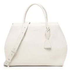 Borsa Donna a Mano COCCINELLE in Pelle Linea Lord colore Blanco