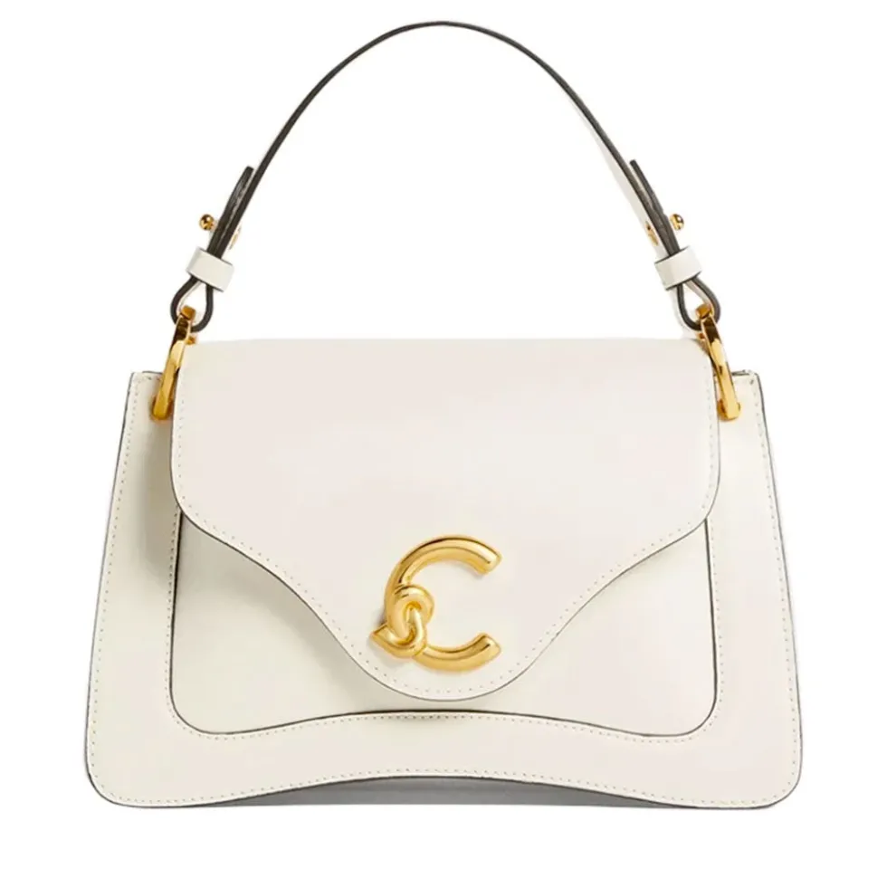 Borsa Donna a Mano COCCINELLE in Pelle linea C-Me Calf Cocker Small Colore Pearl