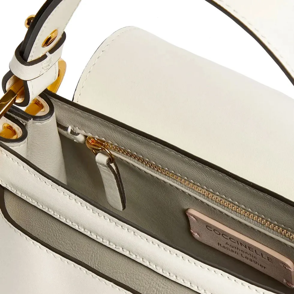 Borsa Donna a Mano COCCINELLE in Pelle linea C-Me Calf Cocker Small Colore Pearl