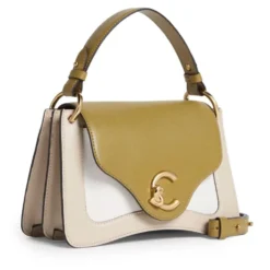 Borsa Donna a Mano COCCINELLE in Pelle linea C-Me Colore Sandshell - Seagrass - Pearl