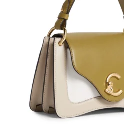 Borsa Donna a Mano COCCINELLE in Pelle linea C-Me Colore Sandshell - Seagrass - Pearl