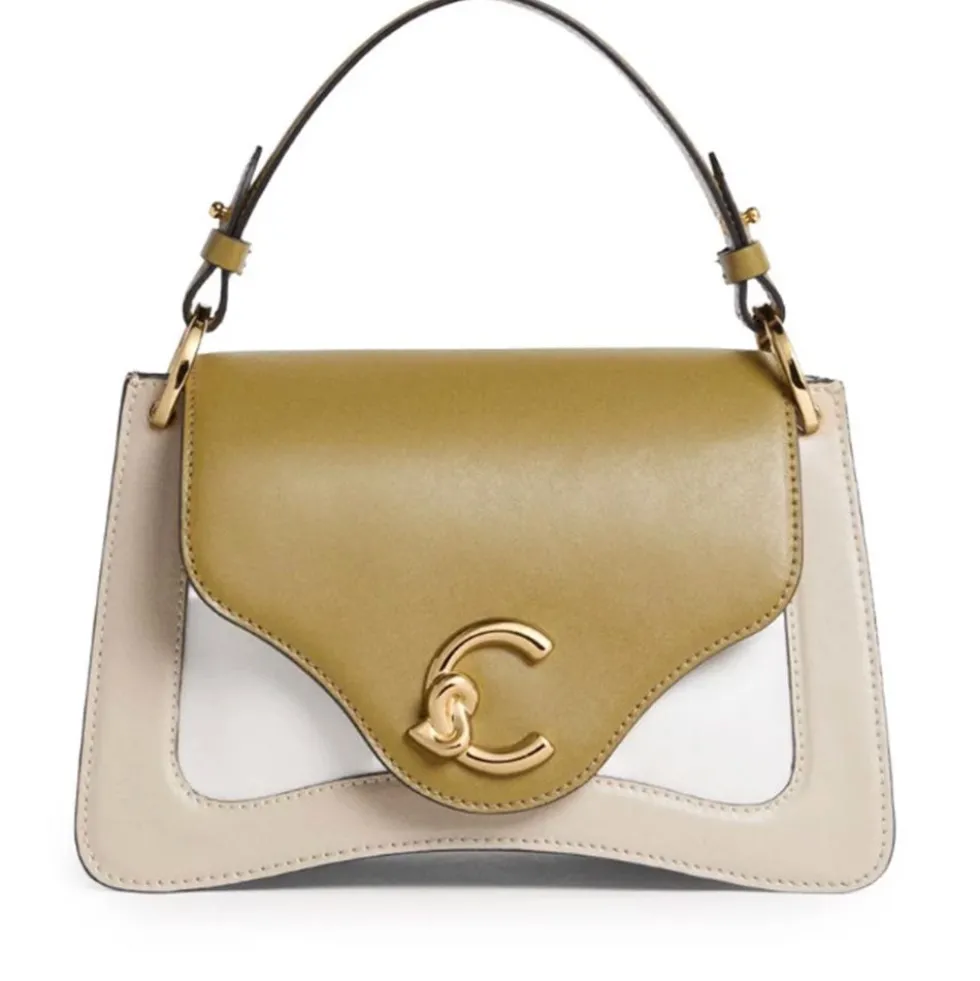 Borsa Donna a Mano COCCINELLE in Pelle linea C-Me Colore Sandshell - Seagrass - Pearl