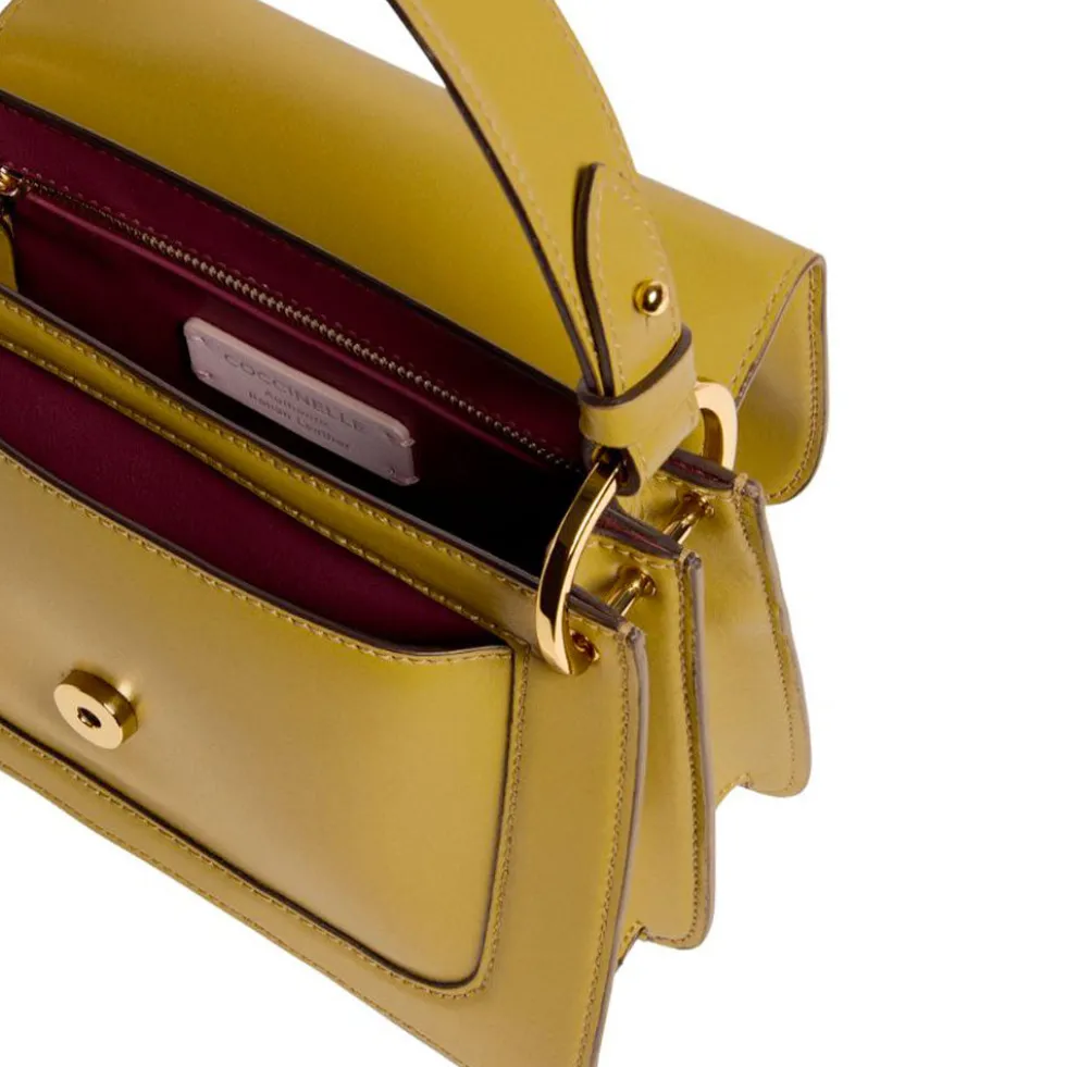 Borsa Donna a Mano COCCINELLE in Pelle linea C-Me Calf Cocker Small Colore Seagrass